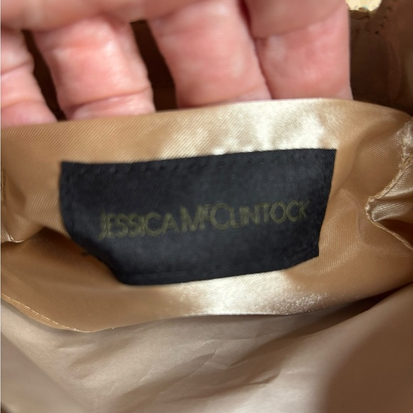 Jessica McClintock Rhinestone Cutout Handle Clutch – Y2K Evening Bag ✨ - Picture 8 of 8